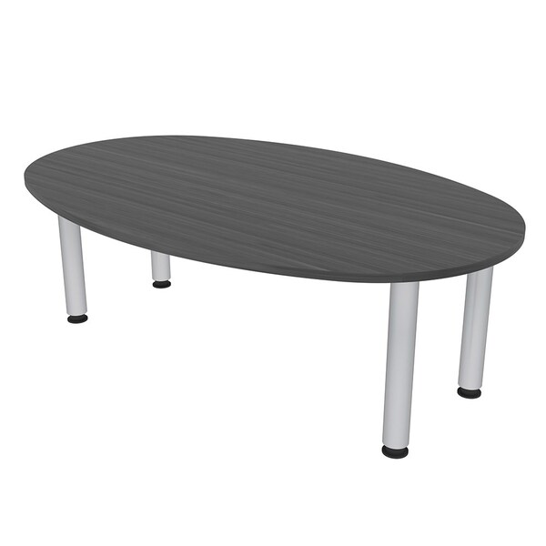 45.25 in W, 71.5 in L, 29 in H, Engineered Wood Top, Grey